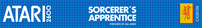 Sorcerer's Apprentice logo for Atari 2600